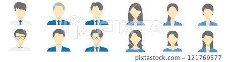 商務人士向量圖示集 121769577