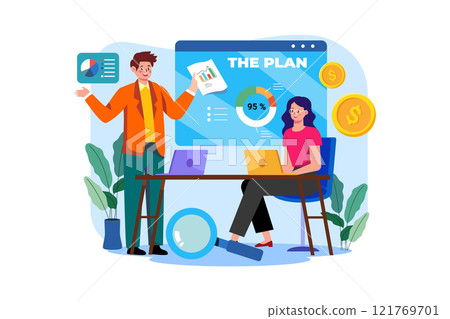 Business team doing business planning Business team doing business planning 121769701