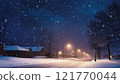 Snow piled a little way 121770044