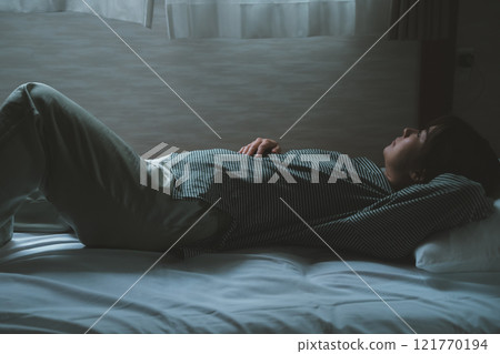 Morning stomach upset 121770194