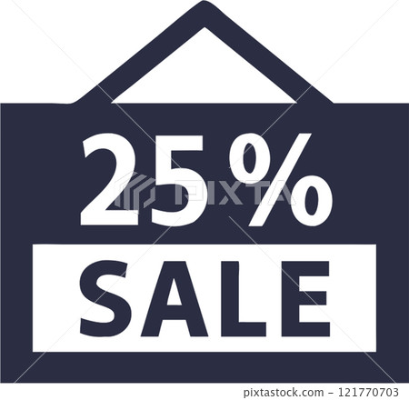 25 percent sale icon style, marketing and business theme. 121770703