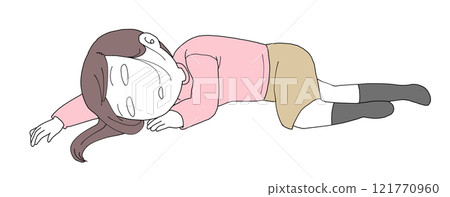 A woman who has no motivation to do anything A woman who has no motivation to do anything 121770960