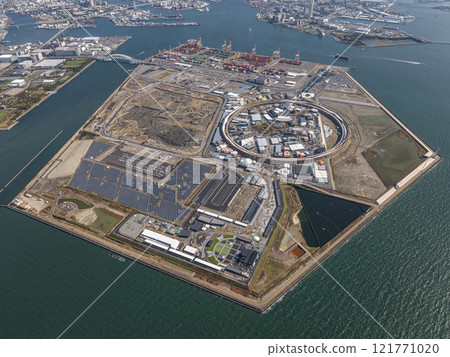 夢島正在興建的2025年大阪/關西世博會場館 夢島正在興建的2025年大阪/關西世博會場館 121771020