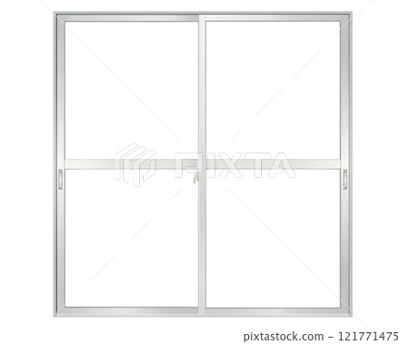 銀色推拉窗c 121771475