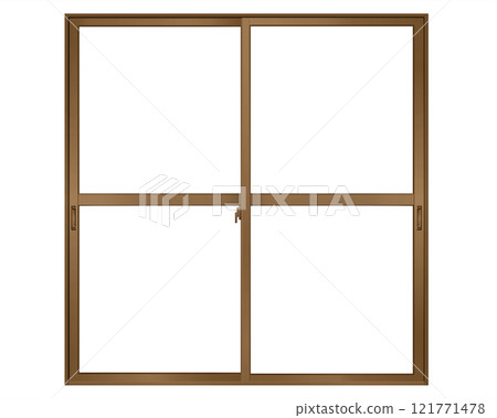 棕色推拉窗c 棕色推拉窗c 121771478