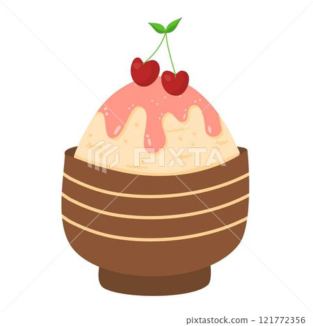 bingsu ice shave dessert 121772356