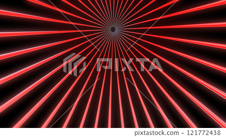 閃光放射狀傳播流線型背景紅色 121772438