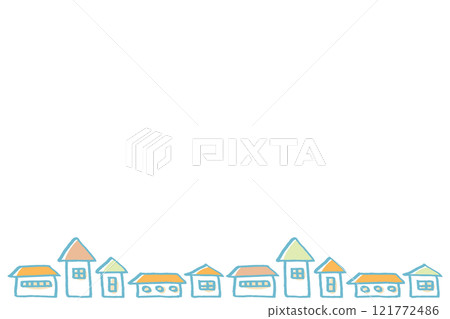 用畫筆描邊描繪城市景觀 121772486