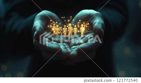 The future network symbolizes connectivity 121772540