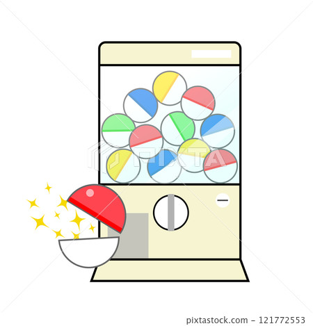 Illustration of a winning gachapon machine Illustration of a winning gachapon machine 121772553