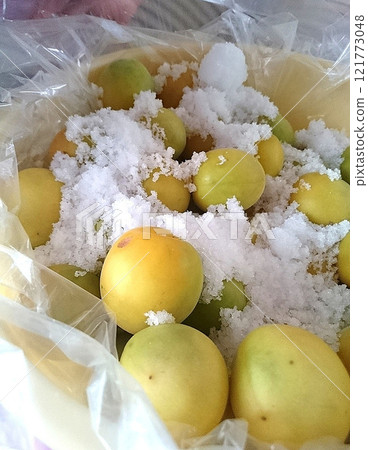 Umeboshi (pickled plums) - Salted plums Umeboshi (pickled plums) - Salted plums 121773048