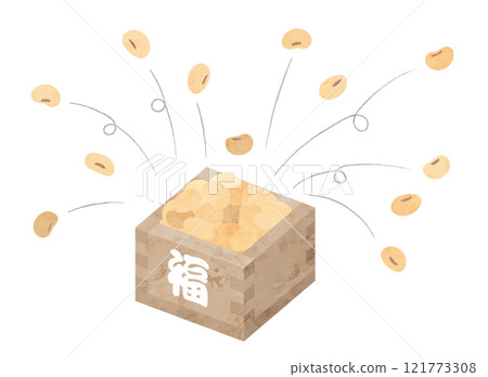 Setsubun beans watercolor style vector illustration Setsubun beans watercolor style vector illustration 121773308