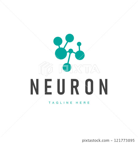 Neuron Logo Design Health Illustration DNA Molecule Nerve Cell Abstract Simple Illustration 121773895