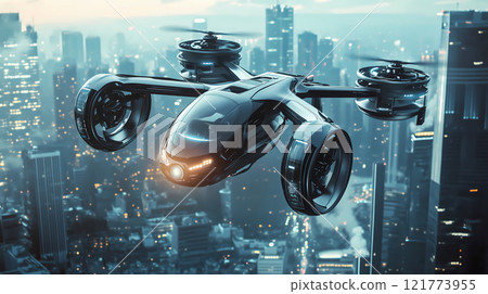 未來的高科技空中計程車 未來的高科技空中計程車 121773955