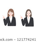 Woman in a suit Explanation 121774241