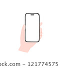 Hand with a smartphone 121774575