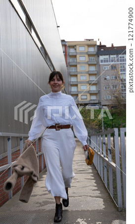 Woman with Bag Woman with Bag 121774900