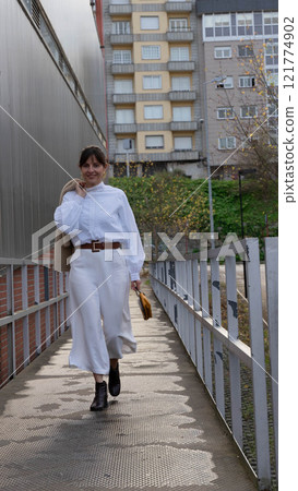 Woman with Bag Woman with Bag 121774902