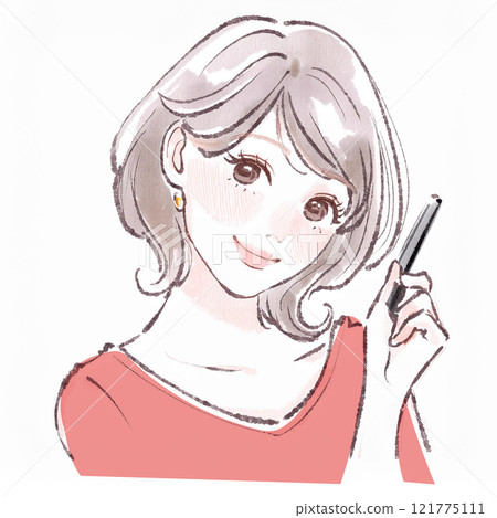 Illustration material of women and girls 121775111