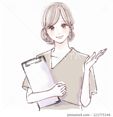 Illustration material of women and girls 121775148