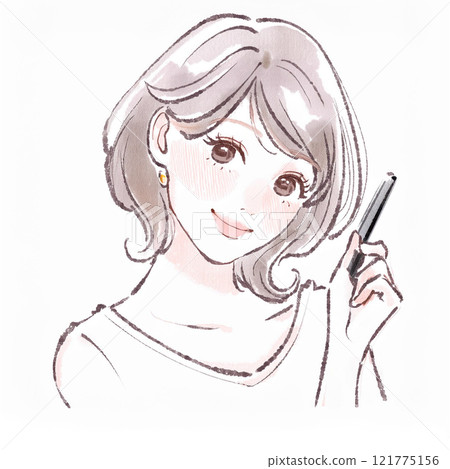 婦女和女孩插畫素材 婦女和女孩插畫素材 121775156