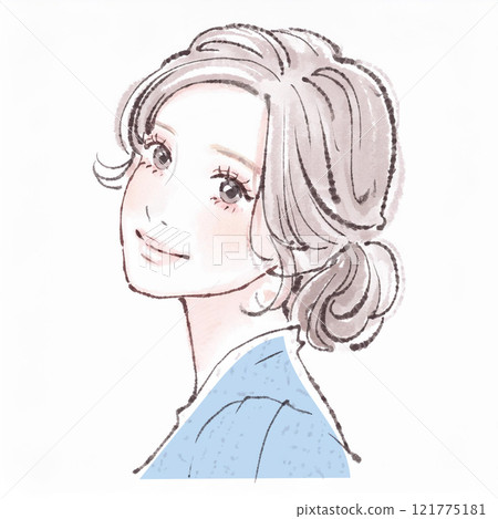 Illustration material of women and girls 121775181