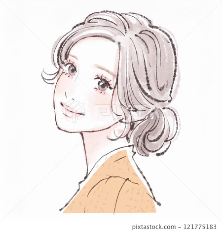 Illustration material of women and girls 121775183