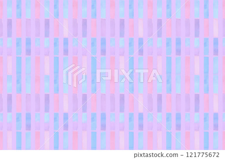 Watercolor, light blue, purple and pink stripes seamless pattern background 121775672