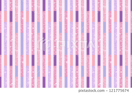 Sparkly pink and purple stripes seamless pattern background 121775674