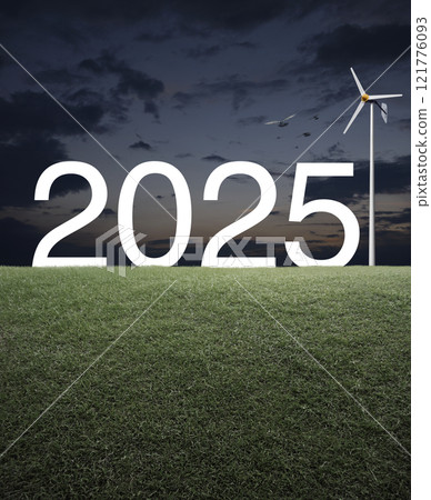 Happy new year 2025 ecological cover concept Happy new year 2025 ecological cover concept 121776093