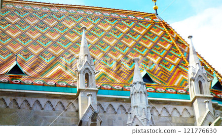 Matthias Church Beautiful roof tiles Matthias Church Beautiful roof tiles 121776630