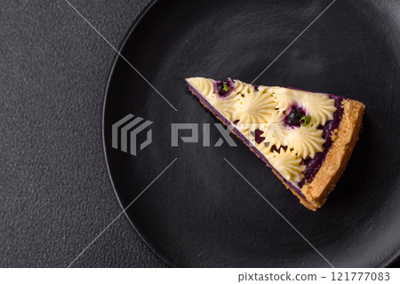 No baked sweet blueberry cheesecake with cream cheese No baked sweet blueberry cheesecake with cream cheese 121777083