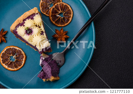 No baked sweet blueberry cheesecake with cream cheese No baked sweet blueberry cheesecake with cream cheese 121777110