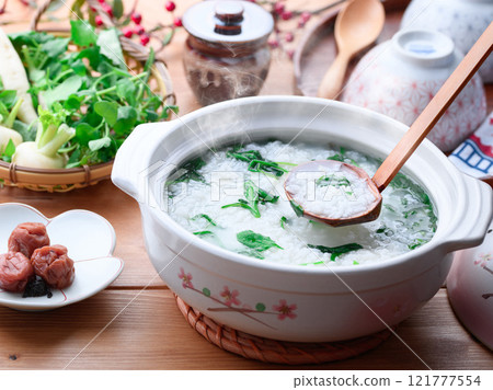 祈求身體健康，吃春天的七草伽湯 (Nanakusa Gayu) 121777554