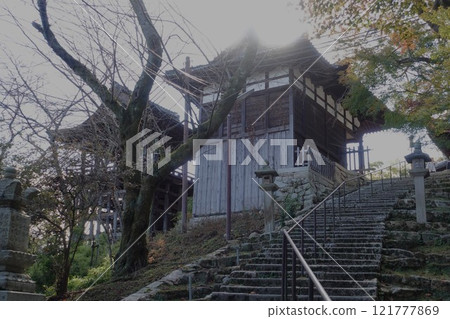 UNESCO World Heritage Site Otsu Miidera Jyuhachi Shrine UNESCO World Heritage Site Otsu Miidera Jyuhachi Shrine 121777869