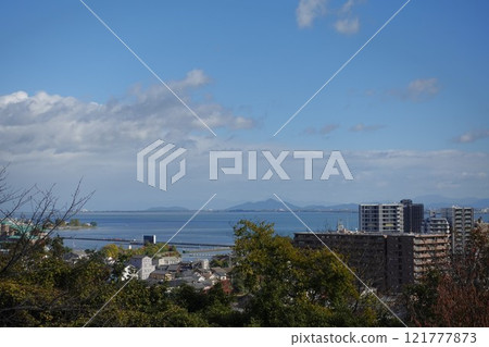 View of Lake Biwa from Miidera Temple in Otsu View of Lake Biwa from Miidera Temple in Otsu 121777873