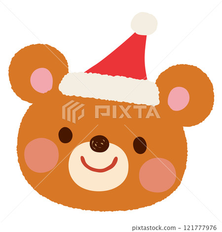 可愛的熊聖誕老人聖誕節 121777976