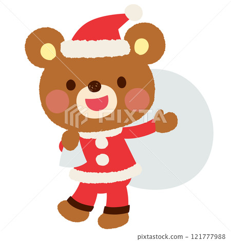 Cute bear Santa Claus Christmas Cute bear Santa Claus Christmas 121777988