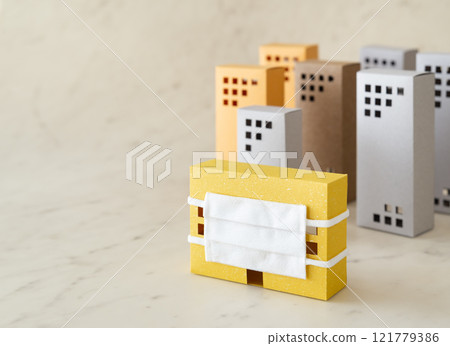 Apartments and masks, infection prevention measures in the workplace, mass infections in shared housing, measures to prevent the spread of infection 121779386