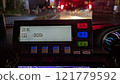 Taxi meter (while picking up a passenger) 121779592