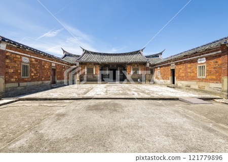 Building view of the Lee Teng-fan's Ancient Residence in Daxi of Taoyuan, Taiwan. Building view of the Lee Teng-fan's Ancient Residence in Daxi of Taoyuan, Taiwan. 121779896