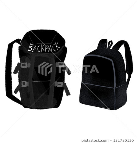 Backpack illustrations 121780130