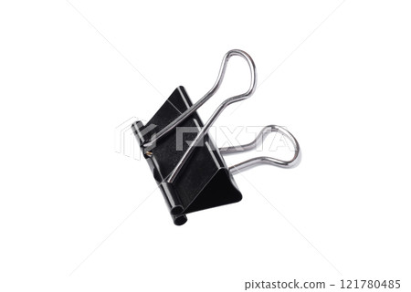 Paper clip on a white background 121780485