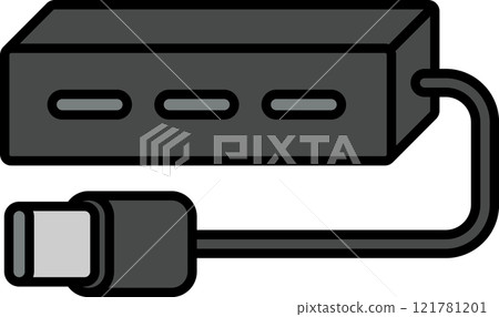 USB-C 集線器插圖 USB-C 集線器插圖 121781201