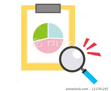 Simple clipboard illustration file binder Simple clipboard illustration file binder 121781287