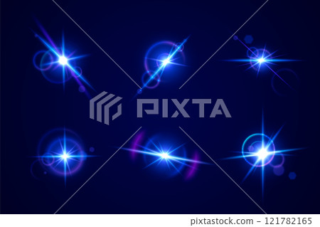 Glint and glare optical effects collection Glint and glare optical effects collection 121782165