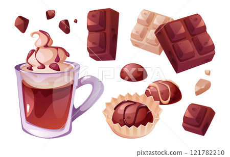 Chocolate bar and hot cocoa set 121782210