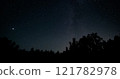 Stars in night sky 121782978