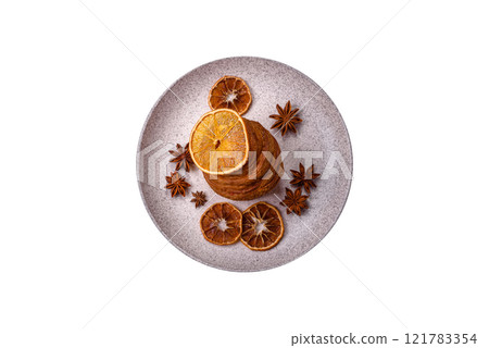 Sweet craffin made from puff pastry with Swiss meringue Sweet craffin made from puff pastry with Swiss meringue 121783354