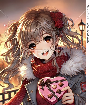 給禮物的婦女 121783763